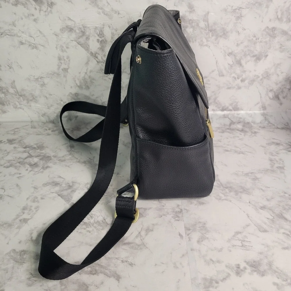 Butterscotch Classic Diaper Bag by‎ Freshly Picked Black Color Backpack